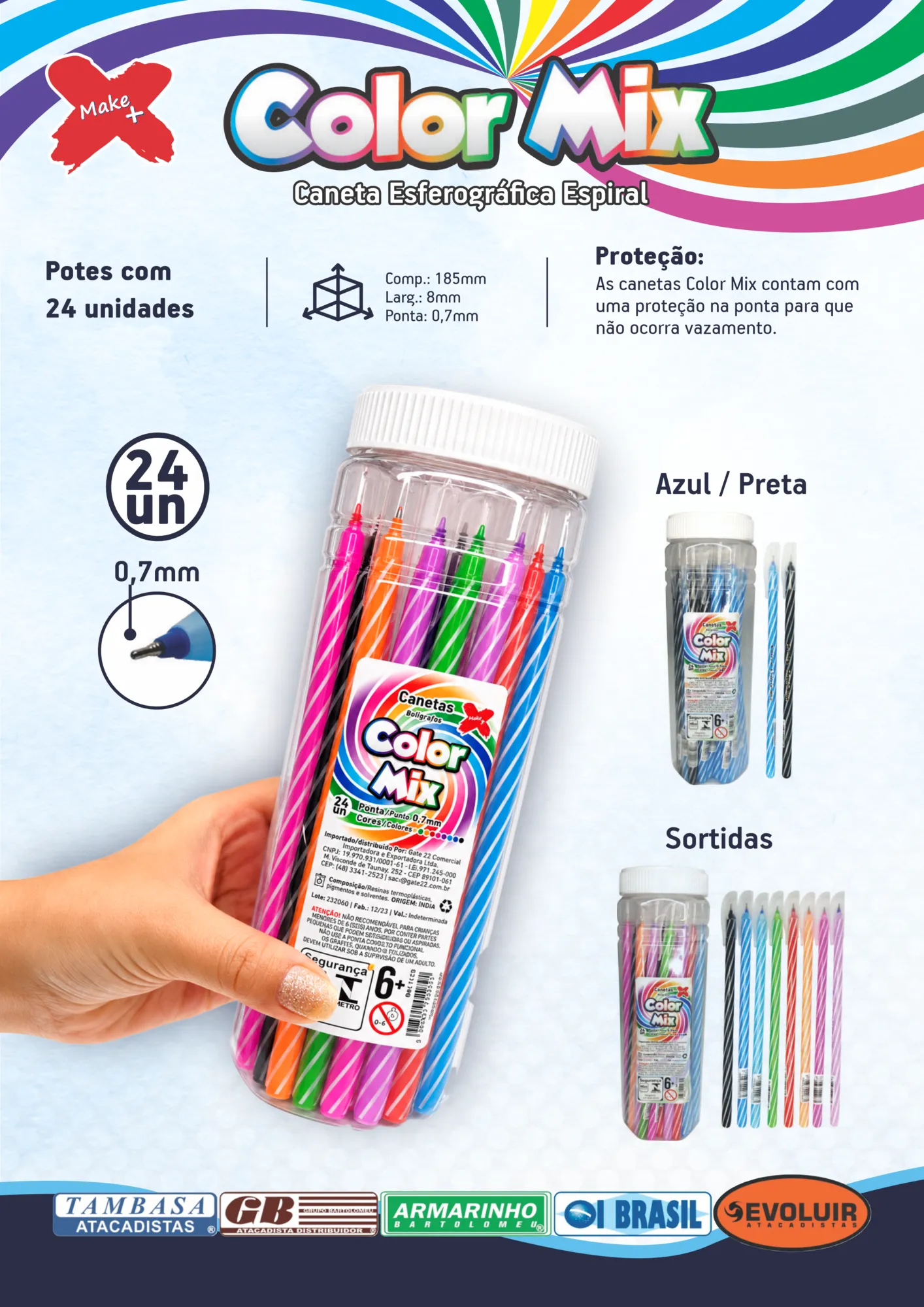 Flyer Caneta Color Mix